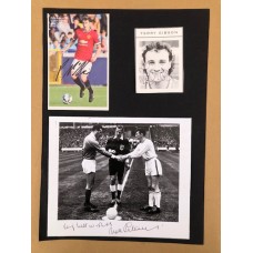 Signed picture of Terry Gibson the Manchester United footballer